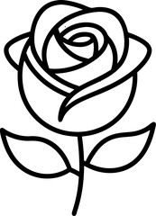 Hand-drawn black and white rose vector illustration featuring a vintage floral design and seamless leaf pattern