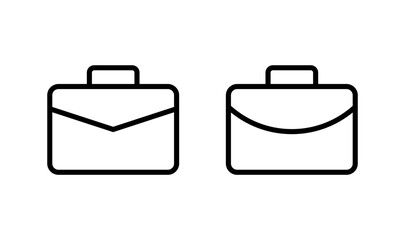 Briefcase icon logo design. suitcase sign and symbol. luggage symbol.