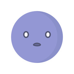 Fototapeta premium 無表情でフリーズした虚無顔の絵文字 - 放心状態や思考停止のイラスト素材