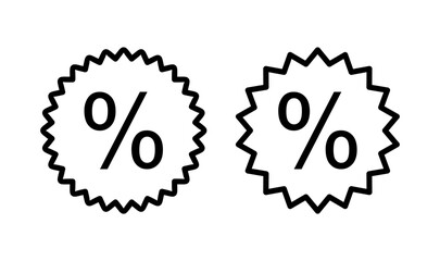 Discount icon logo design. Discount tag sign and symbol