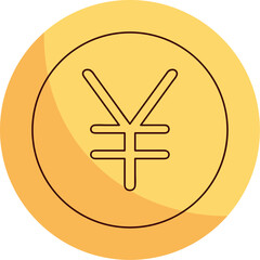 Global Currency Coins in Flat Vector Style