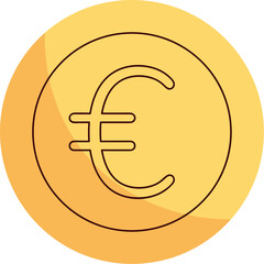 Obraz premium Global Currency Coins in Flat Vector Style