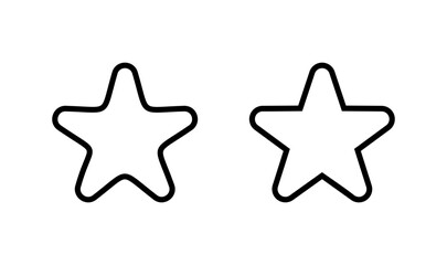 Star icon logo design. rating sign and symbol. favourite star icon