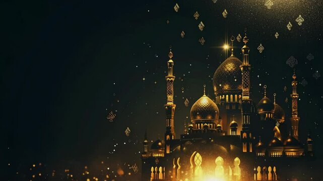A decent and elegant Islamic background, Generative AI Videos.