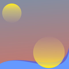 abstract background with sun