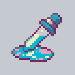 Fototapeta premium eyedrop color in pixel art style with isolated background