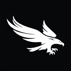 A powerful and majestic eagle logo featuring sharp details and bold lines, symbolizing strength, freedom, and leadership. Perfect for sports teams, security companies, government agencies, outdoor bra
