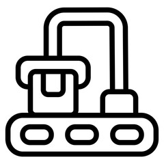Conveyor belt Line Icon