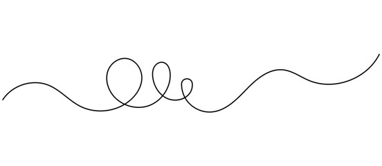 Squiggle Line Design Element Line