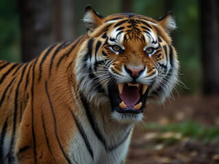 Obraz premium A threatening tiger