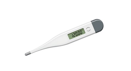 Digital medical thermometer with high temperature reading in celsius