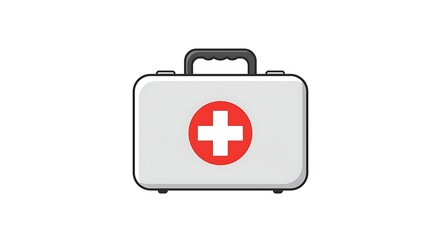 Obraz premium Essential first aid kit for medical emergencies and healthcare solutions