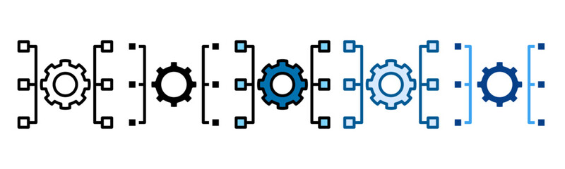 Resource Allocation Icon Set Multiple Style Collection