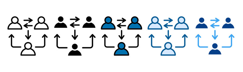 Third Party Dependency Icon Set Multiple Style Collection