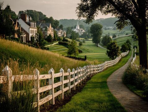 Suburban neighborhood or scenic view of McLean, VA