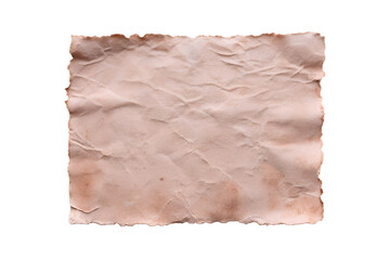 Obraz premium Rustic Grunge Aged Paper Texture with Burnt Edges Isolated on Transparent Background