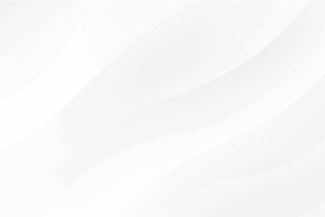 Abstract white background wavy lines and smooth texture, a light and fluid design perfect for wallpaper or fabric illustration.