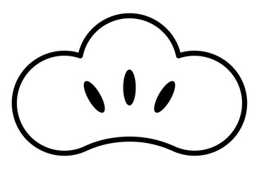 松のシンプルアイコンベクターイラスト 正月 縁起物 日本 和風