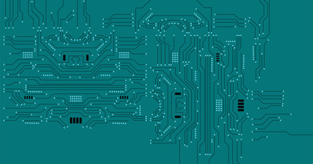 circuit board pattern. vector illustration. eps10