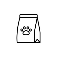 Pet food bag icon