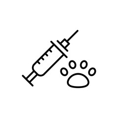 Pet vaccination icon