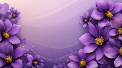 violet flowers border
