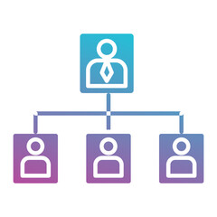 Organization structure icon