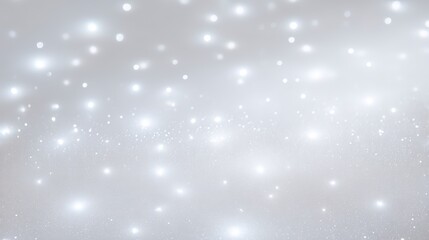 Fototapeta premium Sparkling Silver Glitter Background Shimmering Lights Festive Elegant Design