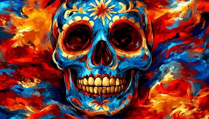 Day of the Dead Skull, Skull.
