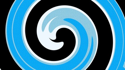 Blue swirl vortex illustration with grain texture