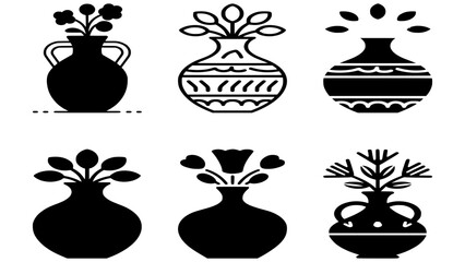 Vase Vector Icon – Decorative Pottery Illustration in Flat Style