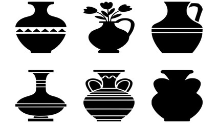 Vase Vector Icon &ndash; Decorative Pottery Illustration in Flat Style