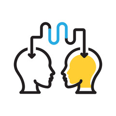 Vector multi color icon for Connection