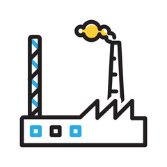 Vector multi color icon for Industry