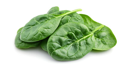 Fototapeta premium fresh spinach on white background