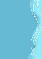 abstract blue background with wave simple