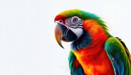 Obraz premium portrait of a colorful parrot 