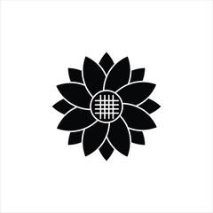 Sun Flower Flower Silhouette Icon