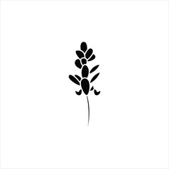 Bluebonet Flower Silhouette Icon