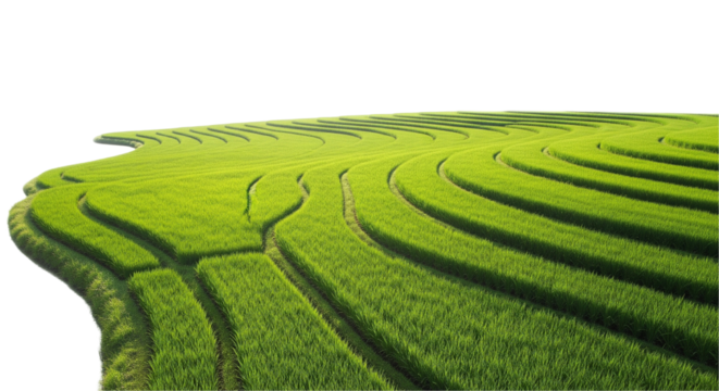 green rice field