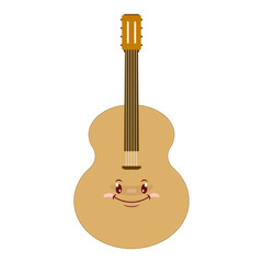Fototapeta premium guitar smile face cartoon cute