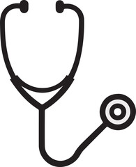 stethoscope icon design vector art illustrator