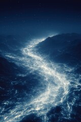Glowing River of Light