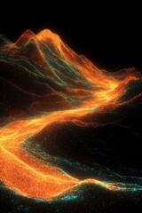 Abstract Glowing Landscape