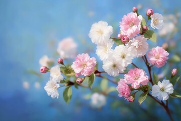 Cherry Blossoms on Branch