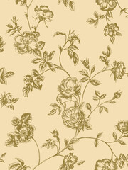 seamless floral pattern with flowers