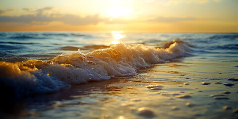 sunset on the beach