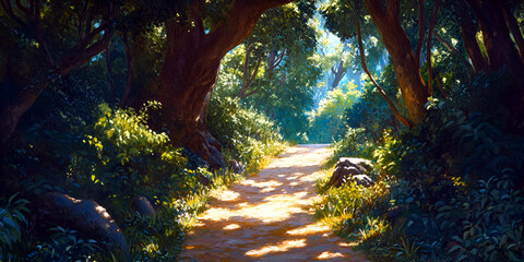 light in the forest