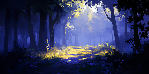 forest in the night