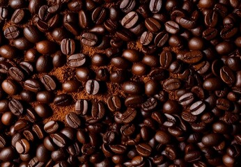 Fototapeta premium Coffee bean background